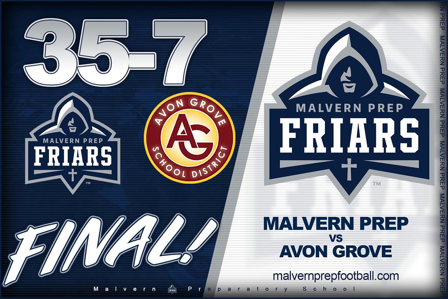 Malvern Prep Friars Football!