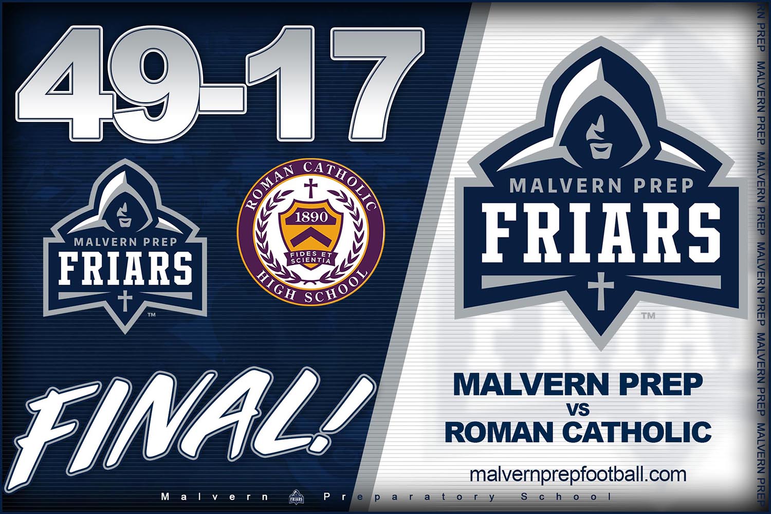 Malvern Prep Friars Football!