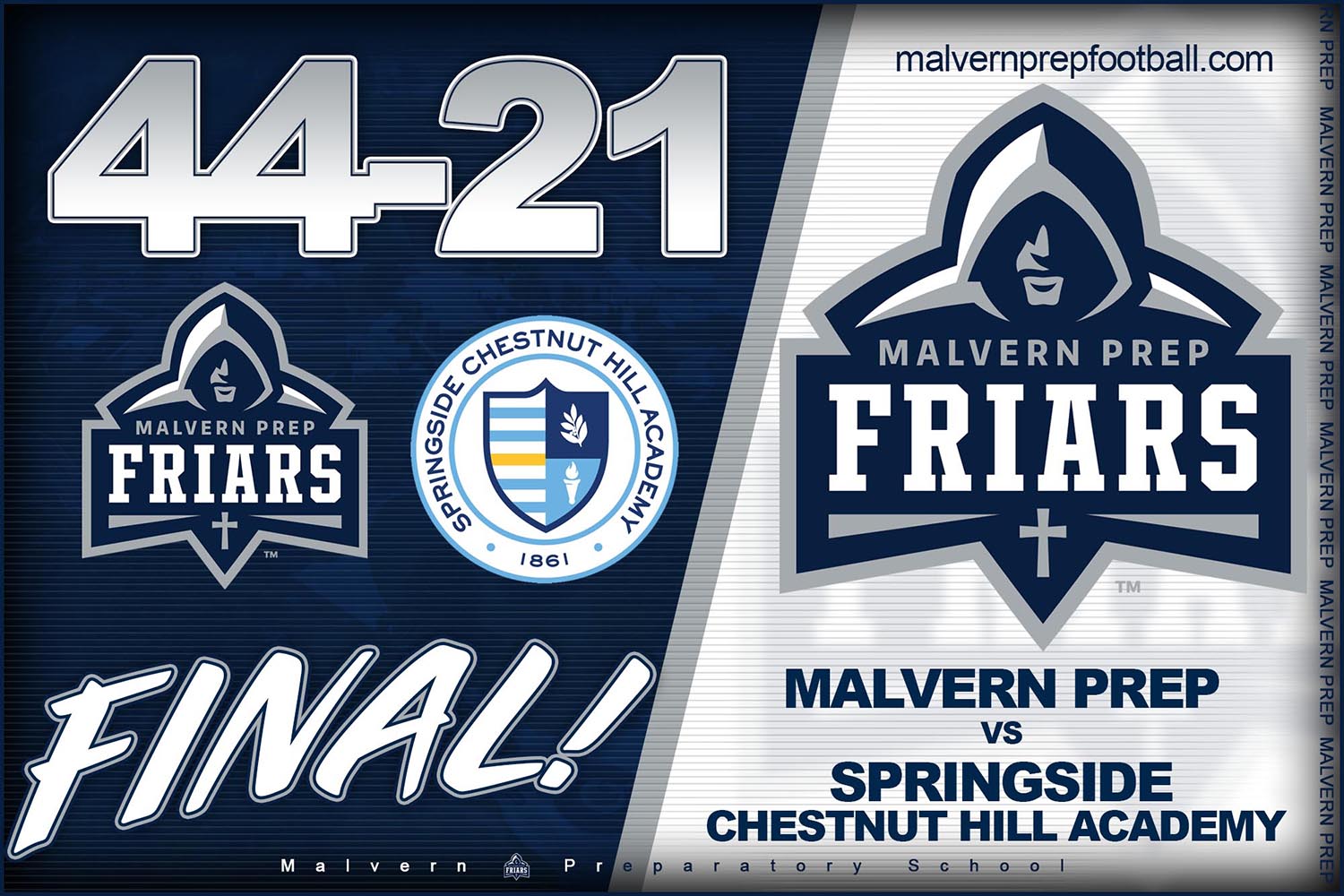 Malvern Prep Friars Football! Football!
