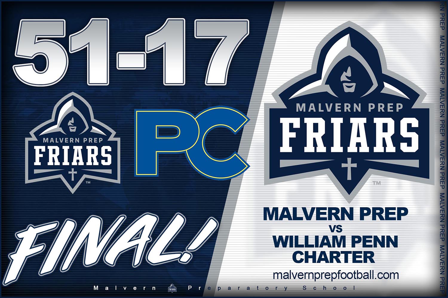 Malvern Prep Friars Football!
