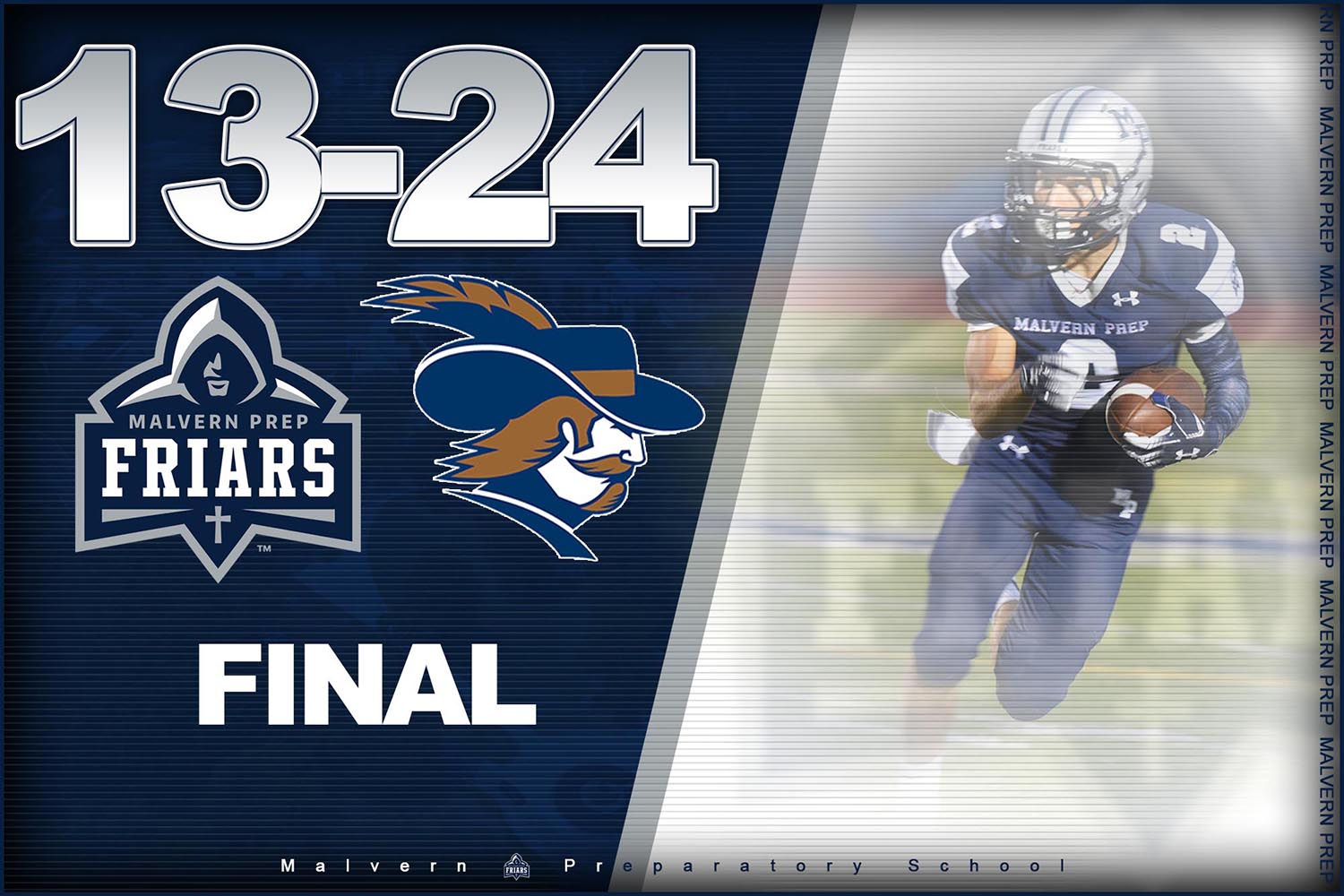 Malvern Prep Friars vs LaSalle Final 13-24!
