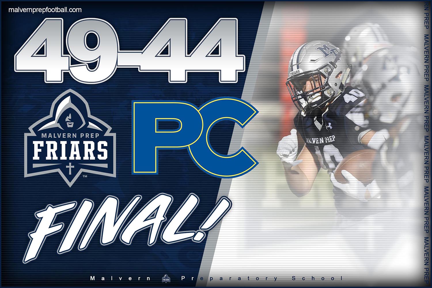 Malvern Prep Friars 49 William Penn 44 Final!