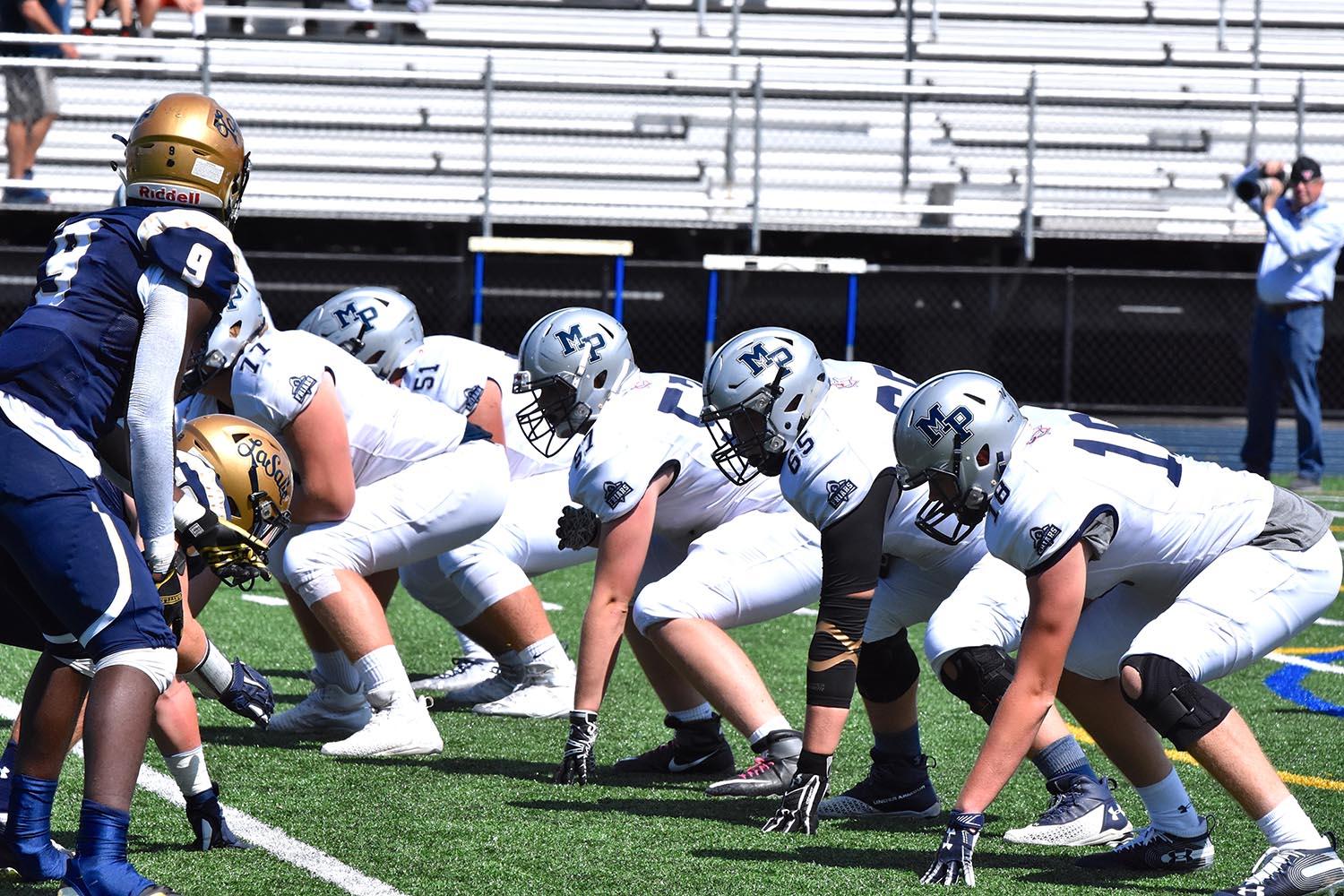 Malvern Prep Football vs La Salle Final OLine set and ready!