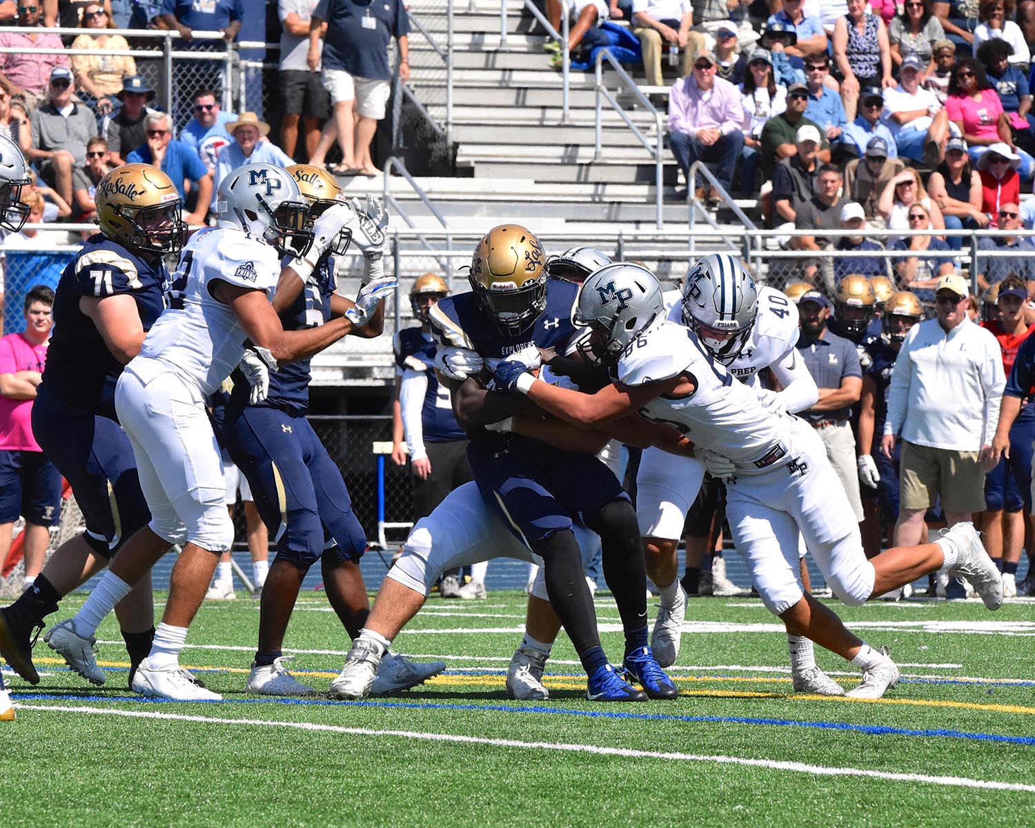 Malvern Prep Football vs La Salle Final gang tackle!