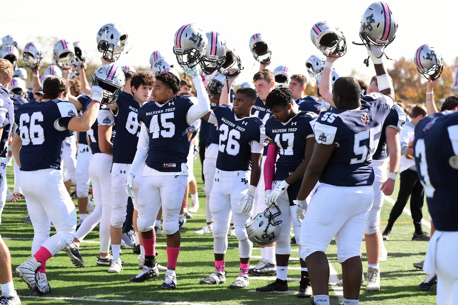 Malvern Prep Football vs William Penn Standing for the Anthem!