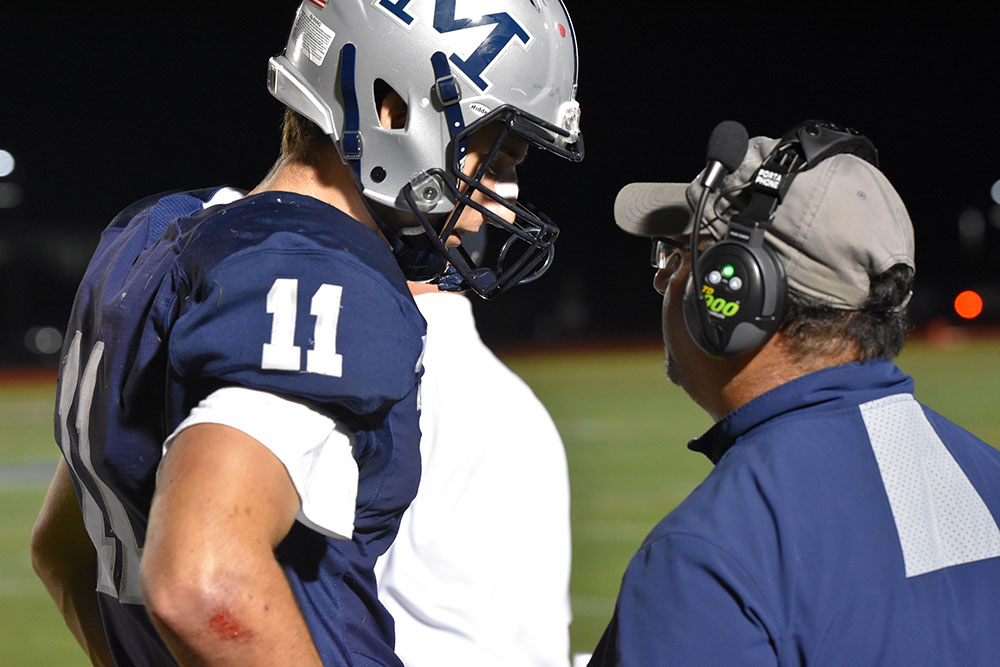 Malvern Prep vs West Caltholic- QB talks with Coach!