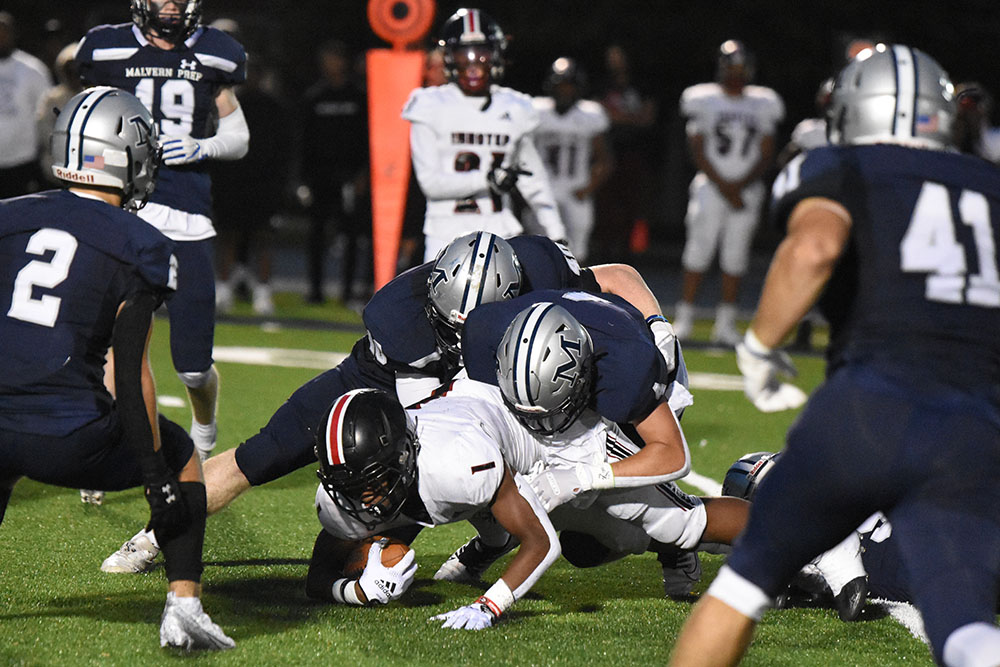 Malvern Defense making the tackle