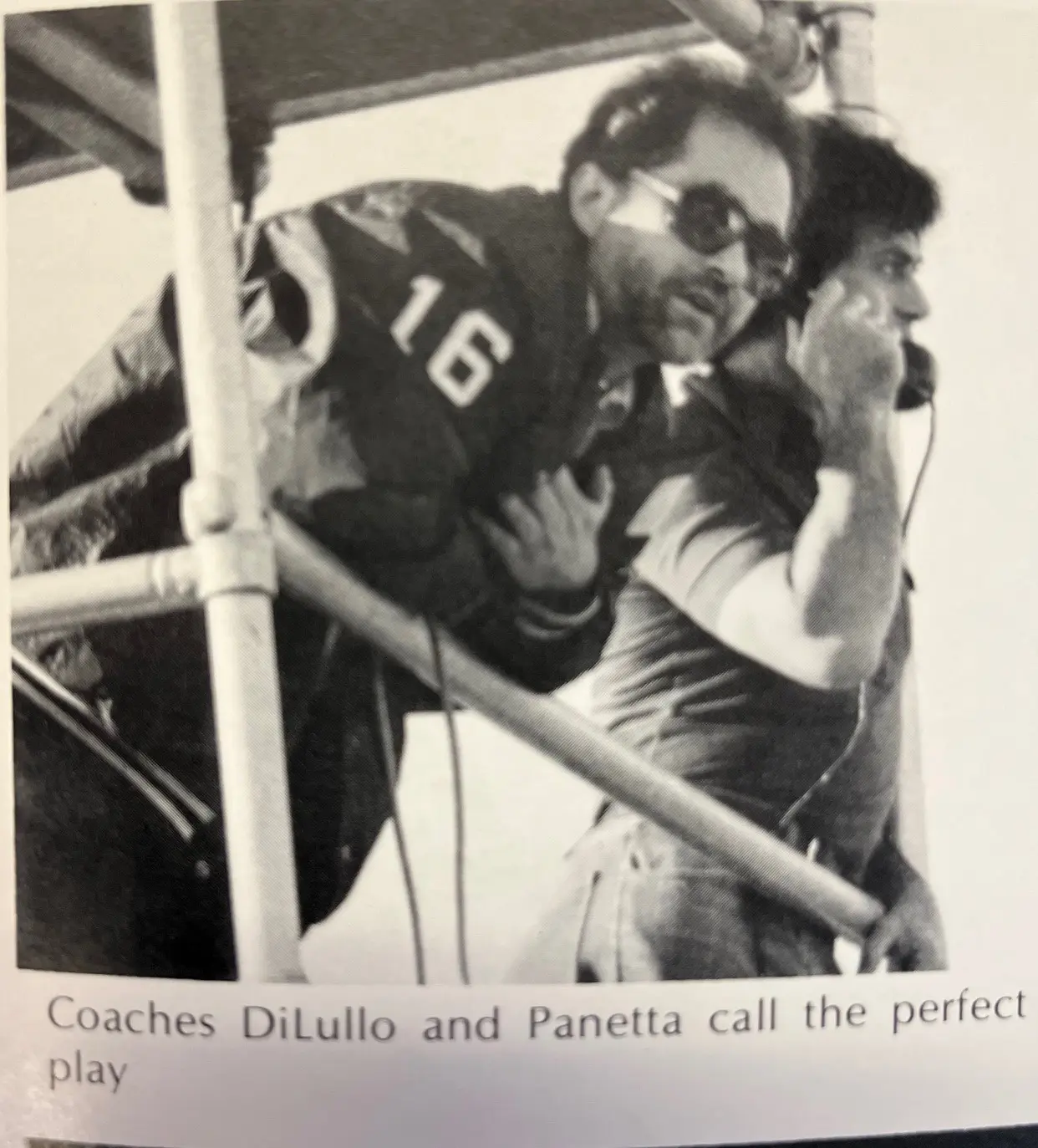 Coaches DiLullo and Panetta cll the perfect play