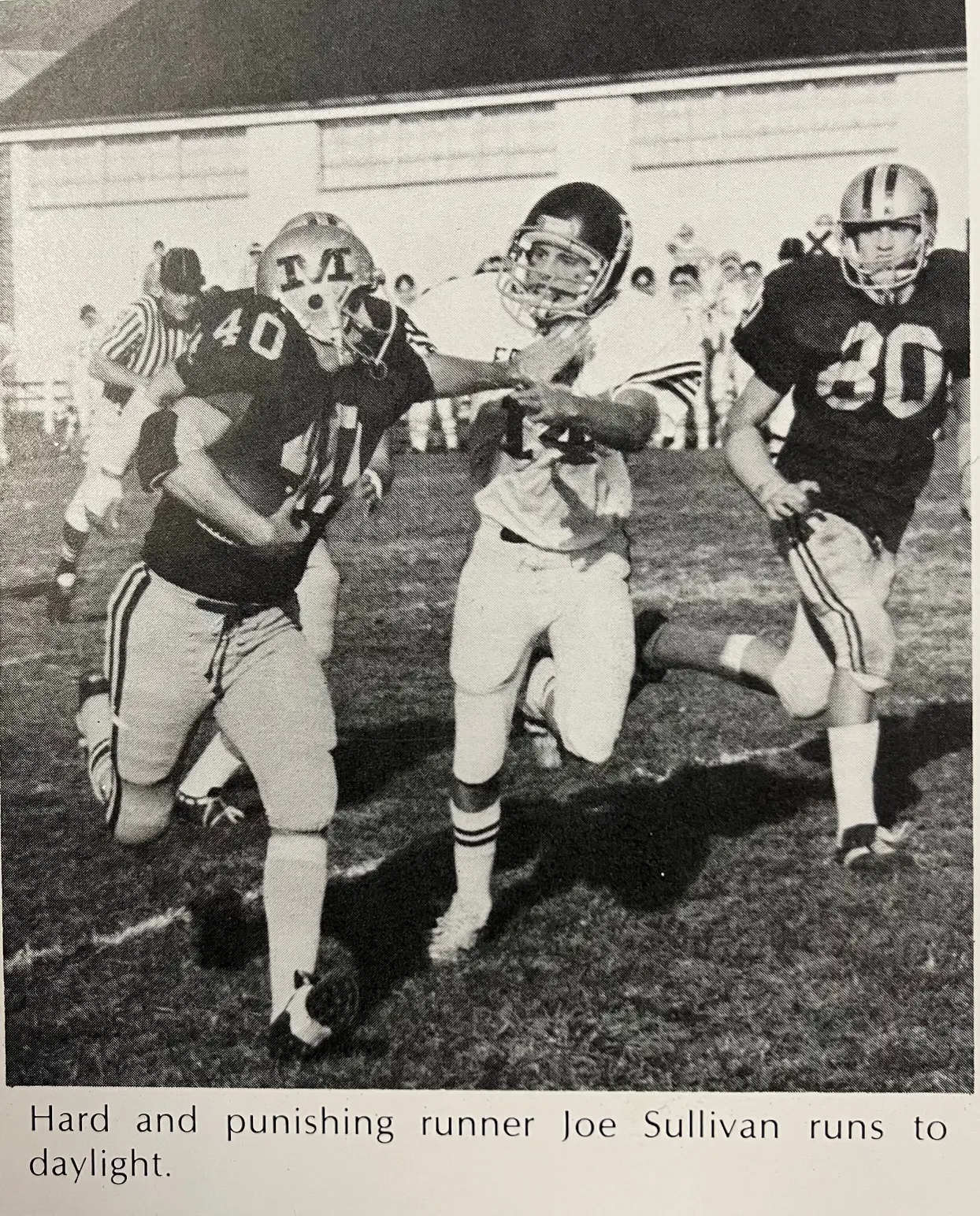 Hard and Punishing runner Joe Sullivan runs to daylight