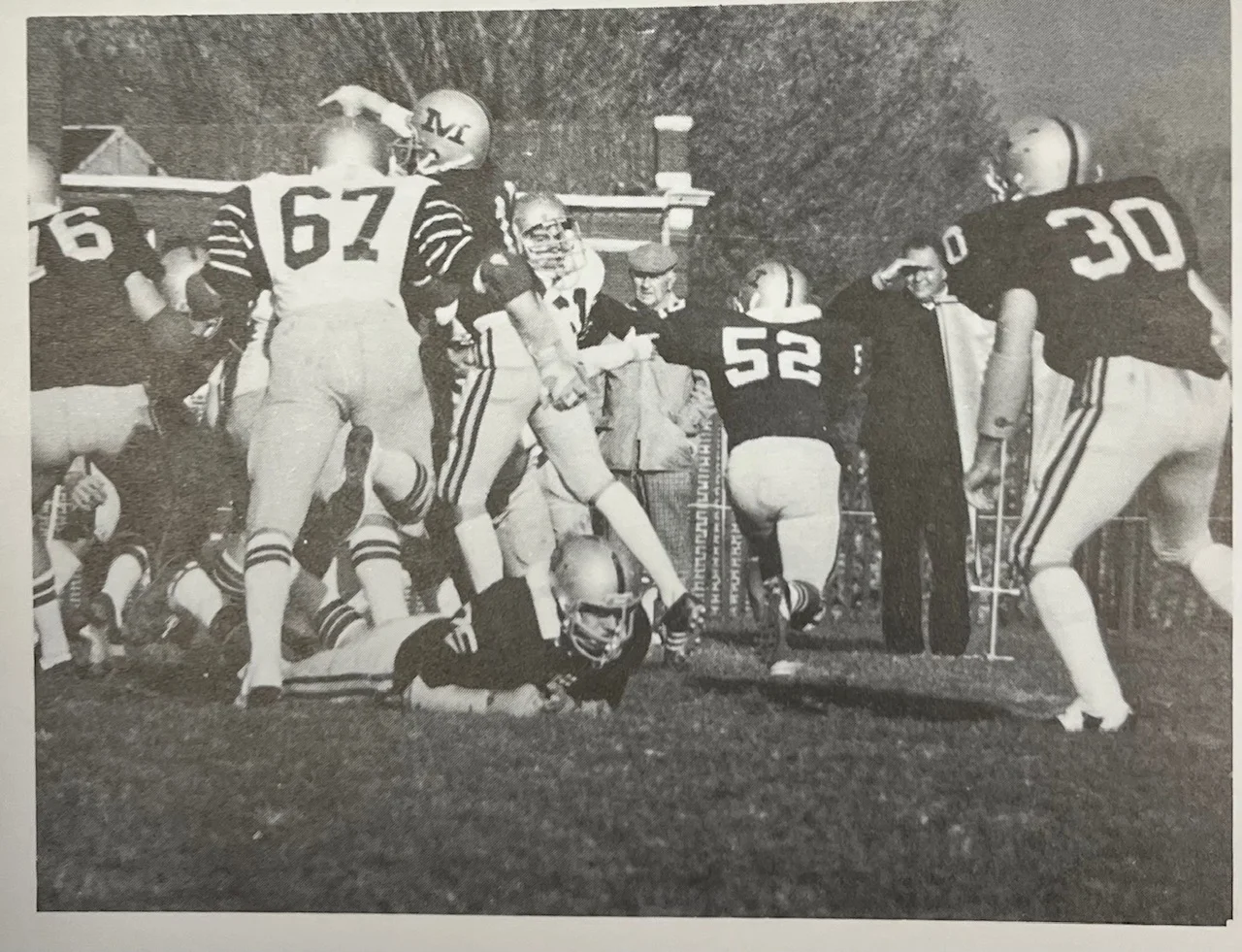 Malvern offense making the play