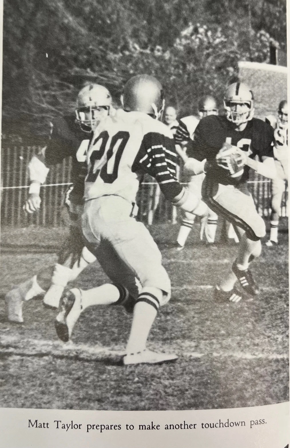 Matt Taylor prepares to make another touchdown pass