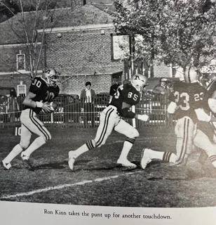 Ron takes the punt up for another touchdown