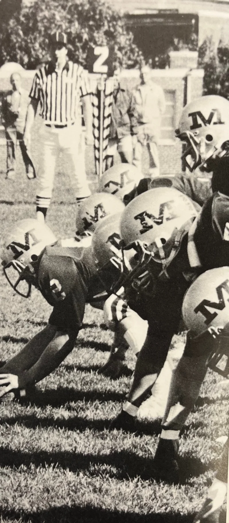Malvern Prep offensive line from 1983