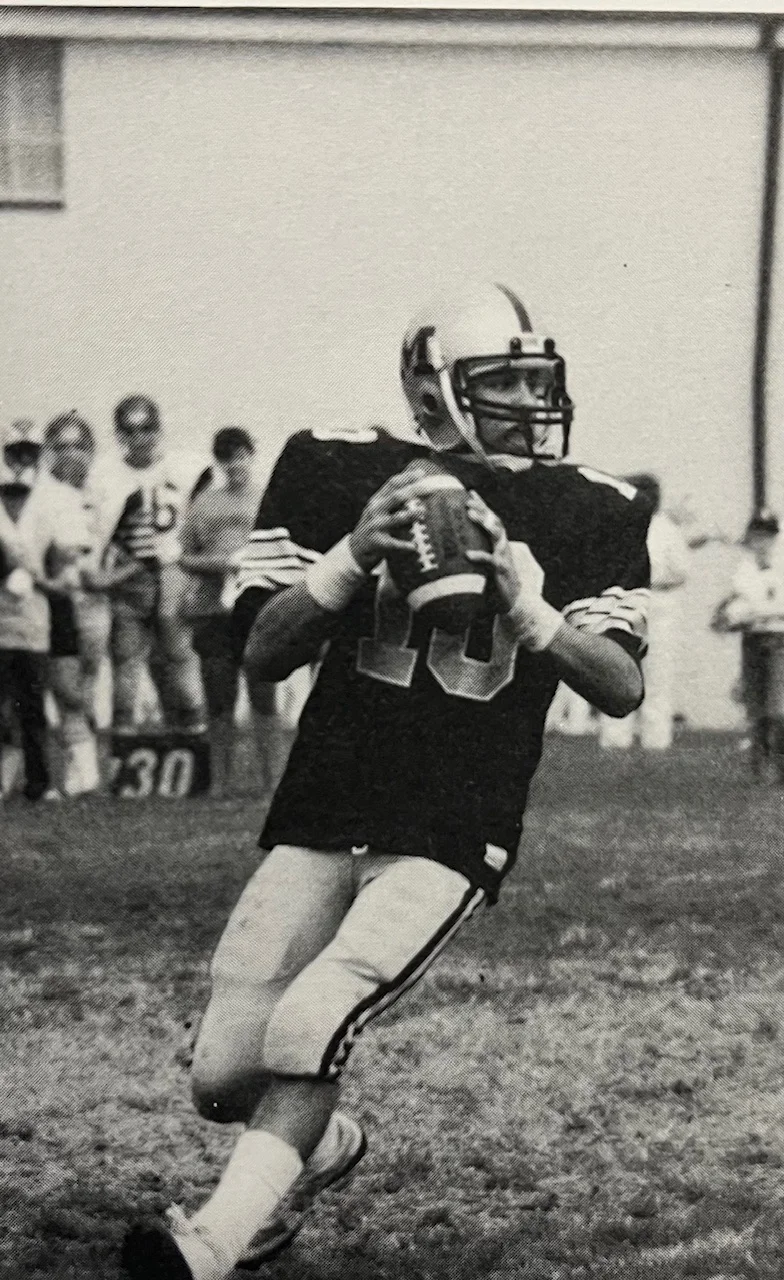 1984 Malvern Prep QB looking to throw the ball down the field