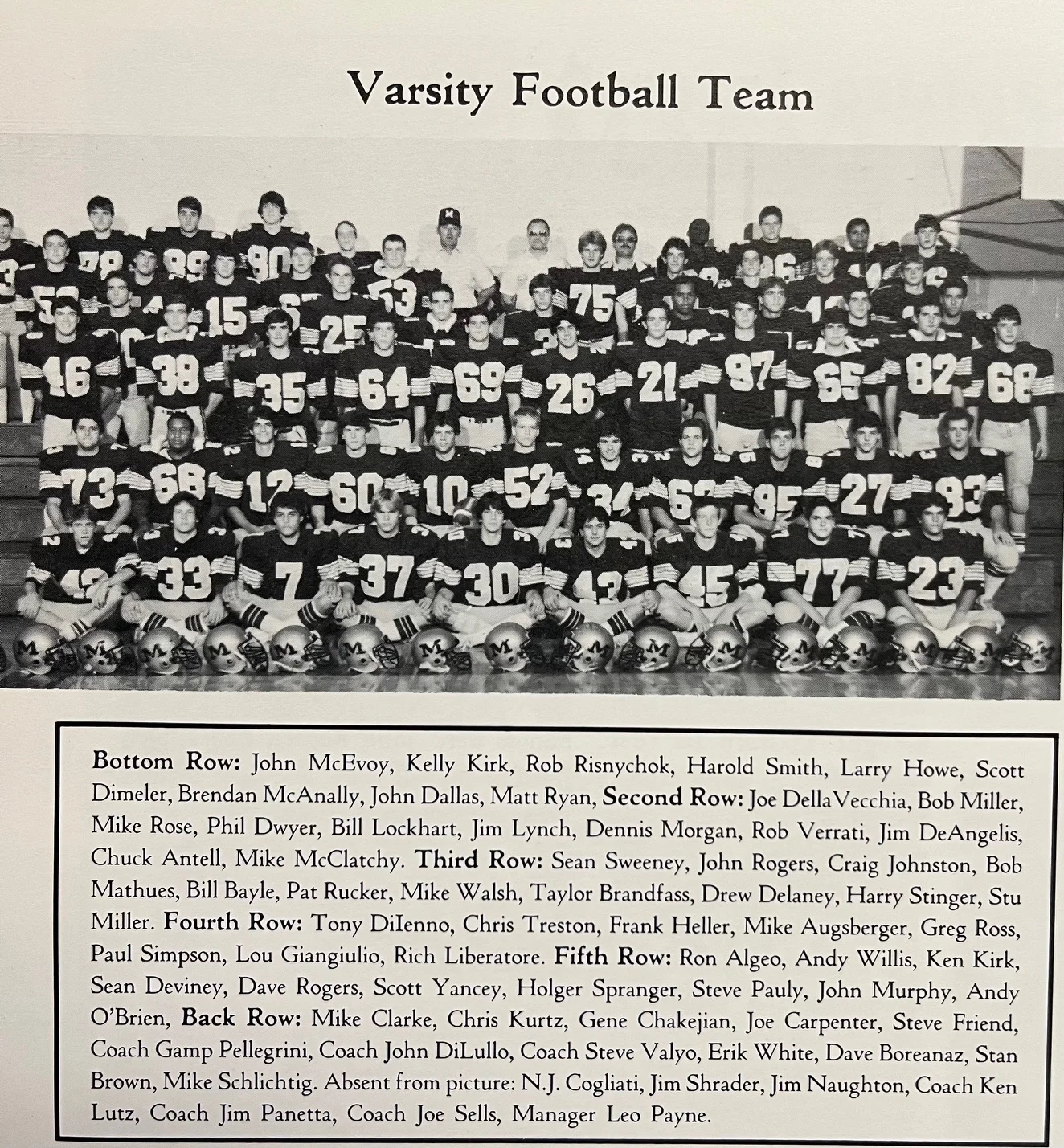 1984 Malvern Prep Friars Football Team