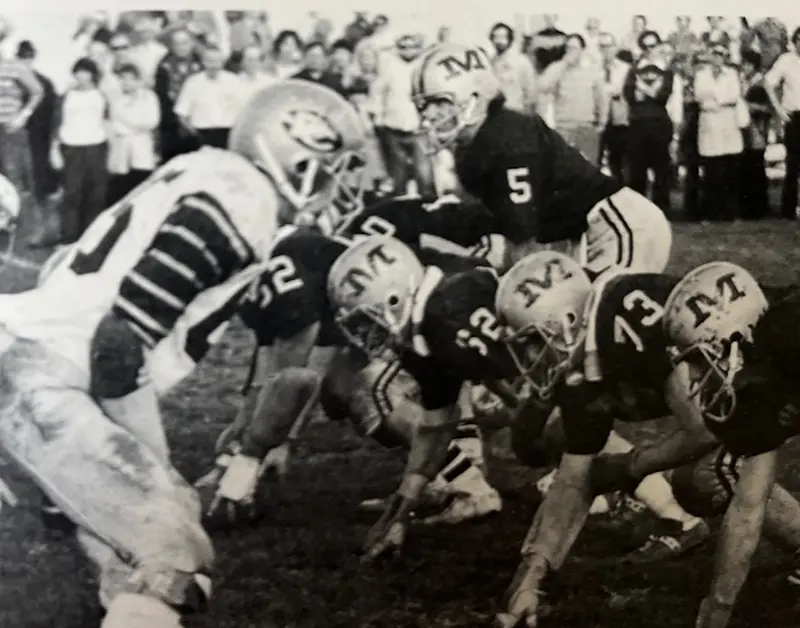 Malvern Offense lined up in 1977